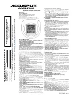 Preview for 1 page of Accusplit Eagle 800AC Operating Instruction