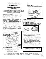 Accusplit Eagle 998-299B Instruction Manual предпросмотр