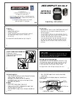 Accusplit Eagle AE170XLG Operating Instructions preview