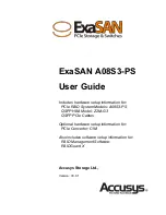 Accusys ExaSAN A08S3-PS User Manual preview