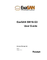 Preview for 1 page of Accusys ExaSAN SW16-G3 User Manual