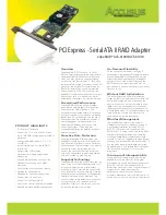 Preview for 1 page of Accusys eXpeRAID ACS-61000 Technical Specifications