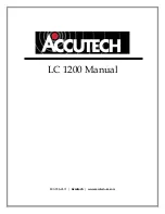 Preview for 1 page of Accutech 800121 Manual