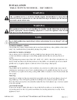 Preview for 14 page of AccuTemp EGD Series S/N 7547 Installation & Owner'S Manual