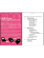 Preview for 2 page of Accutone A20 OMEGA User Manual & Installation Manual