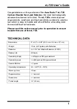 Preview for 2 page of AccuTools eL-720 User Manual