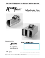 Accutrol AccuValve AV3000 Installation & Operation Manual preview