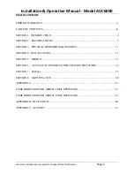 Preview for 3 page of Accutrol ACCUVALVE AVC6000 Installation & Operation Manual