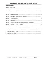 Preview for 3 page of Accutrol AccuValve AVT6000 Installation & Operation Manual