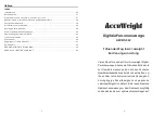 Preview for 3 page of Accuweight AW-BS002 Instruction Manual