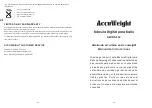 Preview for 11 page of Accuweight AW-BS002 Instruction Manual