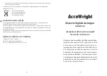 Preview for 19 page of Accuweight AW-BS002 Instruction Manual