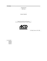 ACD APD Series Owner'S Manual preview