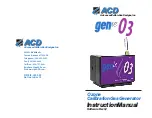 ACD genie 03 Instruction Manual preview