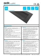 Preview for 1 page of ACDC Blade Pro Installation Instructions Manual