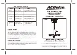 Preview for 4 page of ACDelco 34705 Operating Instructions And User Cautions