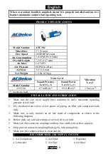 Preview for 6 page of ACDelco ANC301 Product Information Manual