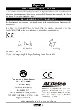 Preview for 26 page of ACDelco ANC301 Product Information Manual