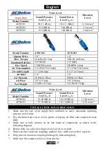 Предварительный просмотр 9 страницы ACDelco ANW204 Product Information Manual