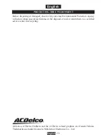 Предварительный просмотр 12 страницы ACDelco ARD1296 Product Information Manual