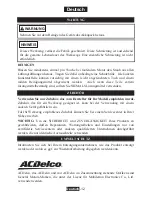 Preview for 34 page of ACDelco ARI1268-3 Product Information Manual