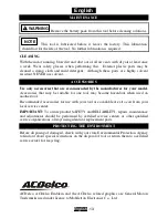 Preview for 14 page of ACDelco ARI2044 Product Information Manual