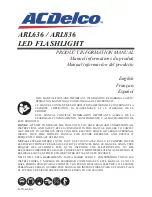 ACDelco ARL636 Product Information Manual предпросмотр