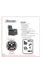 Предварительный просмотр 2 страницы Ace Bayou X Rocker User Manual