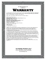 Preview for 25 page of Ace Heating Solutions Mini-Pack Operating And Maintenance Instruction Manual