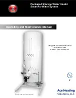 Ace Heating Solutions Packaged Storage Water Heater Steam-to-Water System Operating And Maintenance Manual предпросмотр