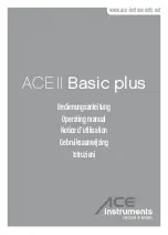 ACE INSTRUMENTS ACE II Basic plus Operating Manual preview