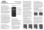 Preview for 2 page of ACE INSTRUMENTS ACE II Basic plus Operating Manual