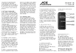 Preview for 12 page of ACE INSTRUMENTS ACE II Basic plus Operating Manual