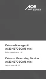 Preview for 1 page of ACE INSTRUMENTS ACE KETOSCAN mini Operating Manual