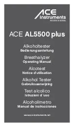 ACE INSTRUMENTS AL5500 plus Operating Manual preview