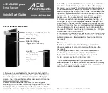 Preview for 2 page of ACE INSTRUMENTS AL5500 plus Quick Start Manual