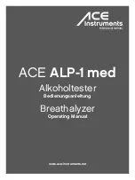 Предварительный просмотр 1 страницы ACE INSTRUMENTS ALP-1 med Operating Manual