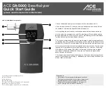 Предварительный просмотр 2 страницы ACE INSTRUMENTS DA-5000 Quick Start Manual