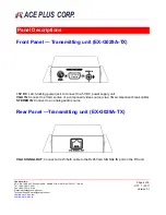 Preview for 4 page of Ace Plus EX-G029A-TX User Manual