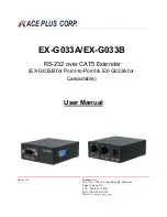 Ace Plus EX-G033B User Manual предпросмотр