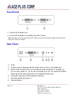 Preview for 5 page of Ace Plus EX-G048A Datasheet