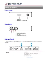 Предварительный просмотр 6 страницы Ace Plus EX-G066 User Manual