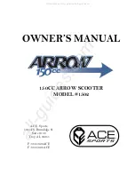 Ace Sports Arrow 1502 Owner'S Manual preview