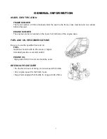 Предварительный просмотр 5 страницы Ace Sports Maxxam 150 2R Service Manual