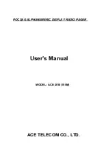 ACE TELECOM ACE-2010 User Manual preview