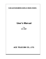 ACE TELECOM ACE-2090F User Manual preview