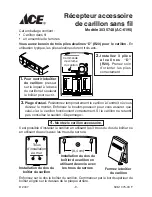 Предварительный просмотр 9 страницы Ace 3035748 Owner'S Manual