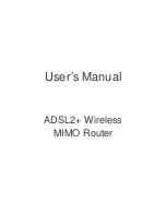 Ace ADSL2+ Wireless MIMO Router User Manual предпросмотр