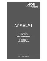 Ace ALP-1 Operating Manual preview