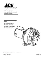 Ace ESP-75A 3/4 HP Installation Manual preview